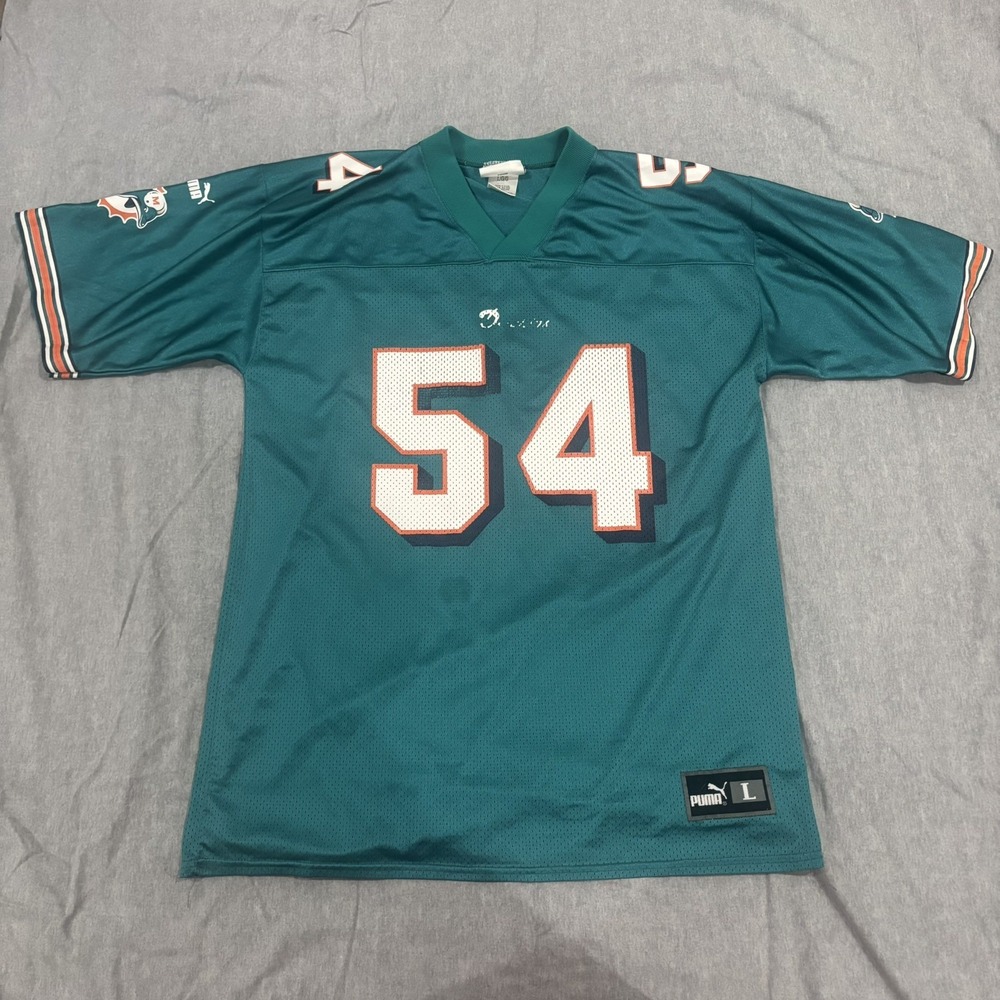 Miami Dolphins Zach Thomas Jersey‎ Size Large #54 Puma Vintage